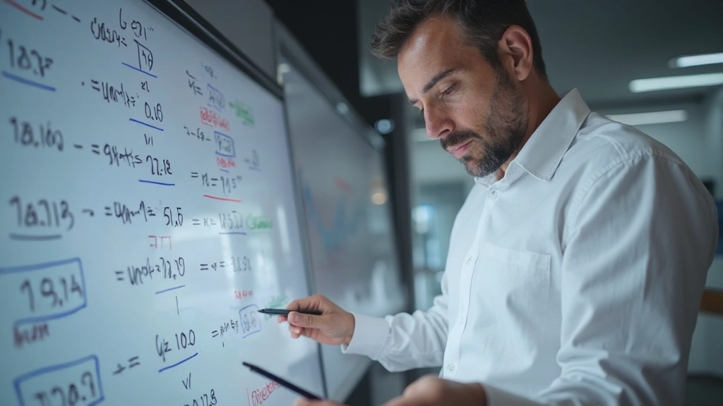 Визуализация формулы расчета индекса относительной силы с математическими вычислениями