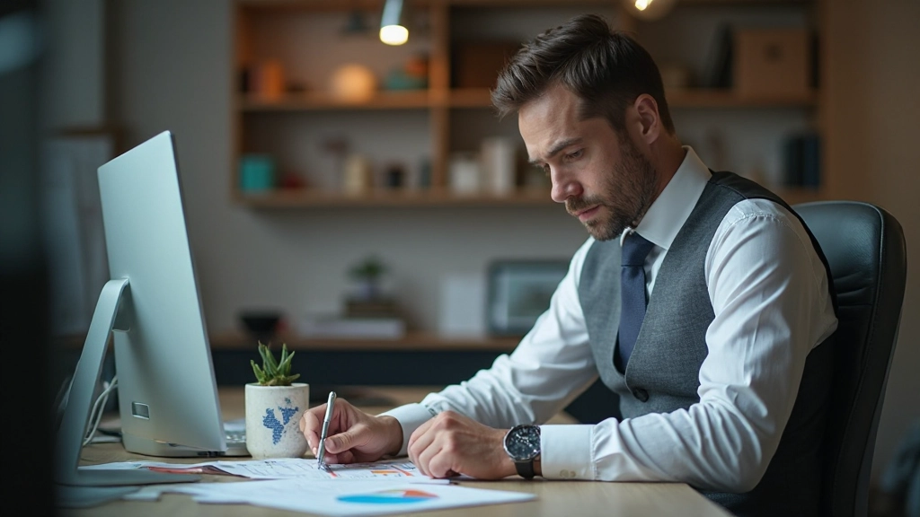 Аналитик рассматривает отчеты о занятости и экономические показатели