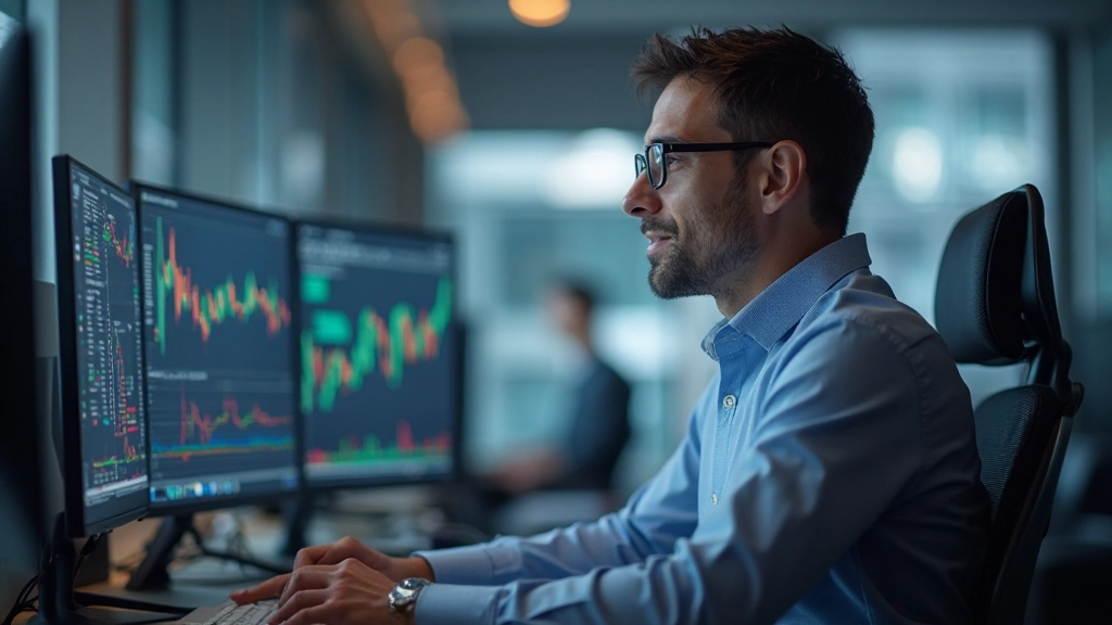 Пример графика с наложенными техническими индикаторами, включая скользящие средние и RSI