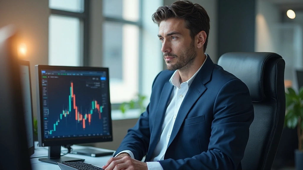 Монитор с графиком индекса волатильности VIX, показывающий резкий рост