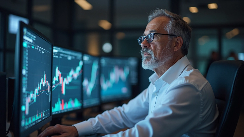 Демонстрация торговых сигналов на основе пересечения скользящих средних с обозначением точек входа и выхода